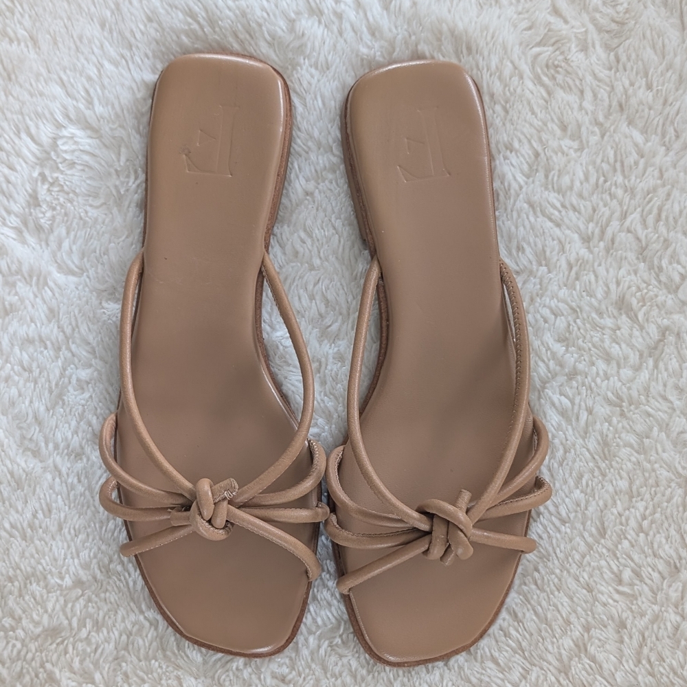Flattered Yvette Tan Leather Women's Sandals - Picture 3 of 11